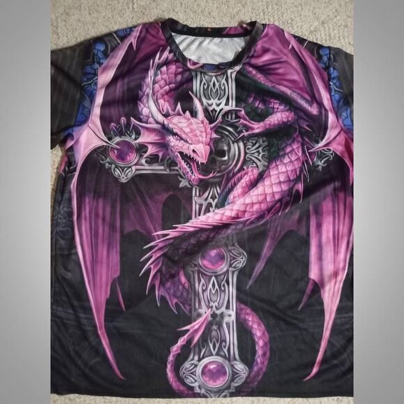 Graphic Tee dragon men's size XL - Picture 2 of 5